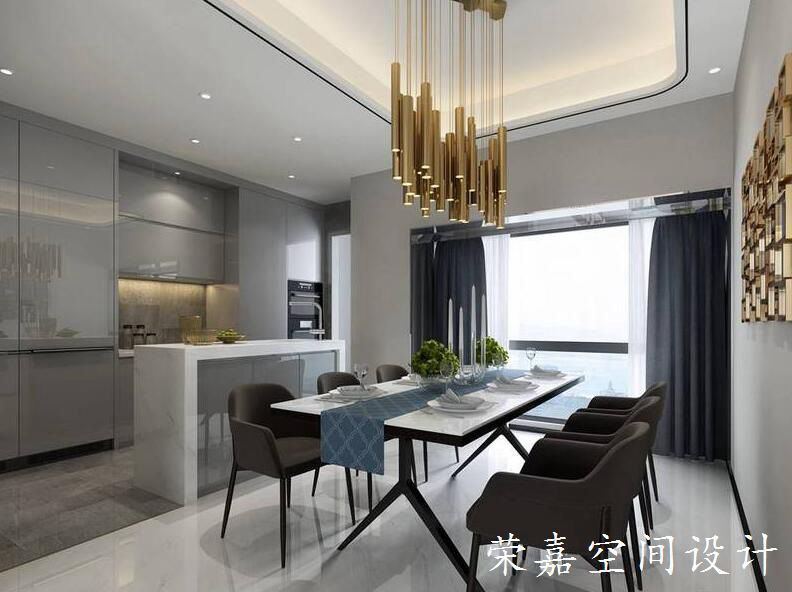 上海裝修案例現(xiàn)代優(yōu)雅 時(shí)尚四居