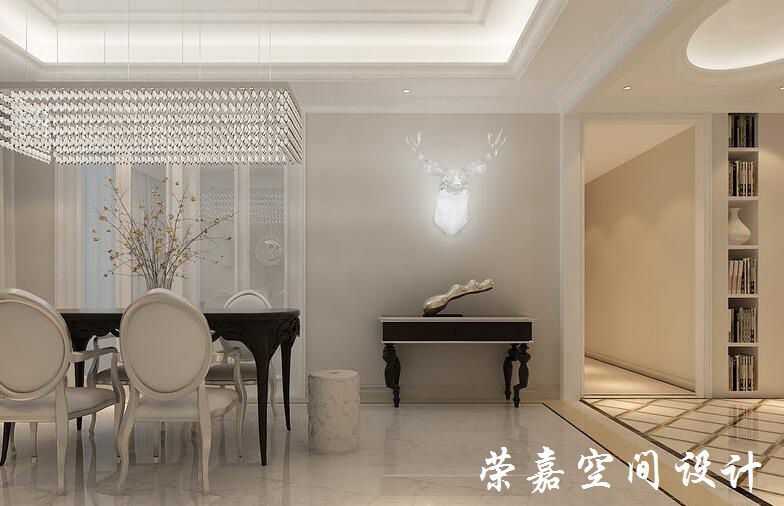 上海裝修案例新古典三居 華美簡(jiǎn)約