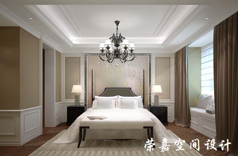 上海裝修案例新古典三居 華美簡(jiǎn)約